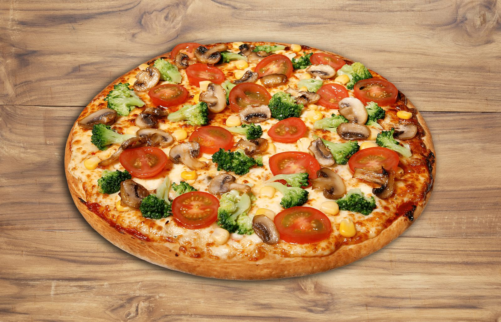 Greek-style pan pizza, made fresh daily